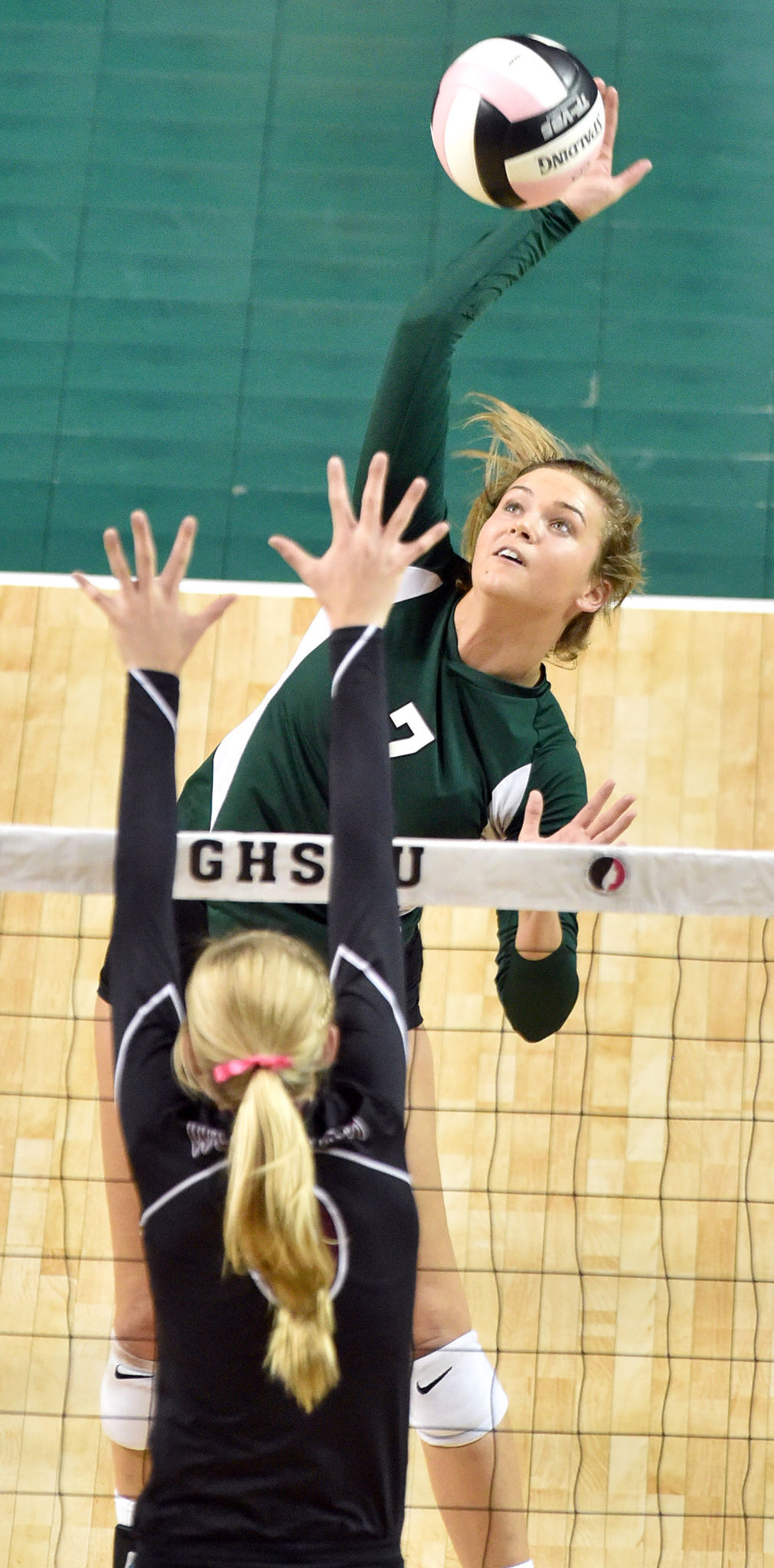 Western Christian vs Waterloo Columbus state volleyball